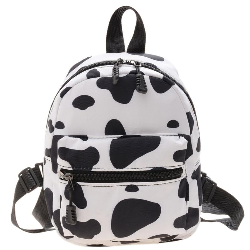 Pattern Zipper Backpack Lightweight All Match Rucksack Women's Bag