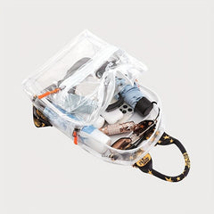 Clear PVC Waterproof Backpack for Travel and Sports