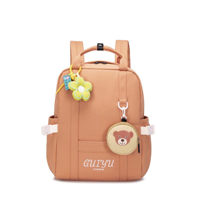 Mini Coin Purse Decor Backpack Flower Pendant Decor School Bag