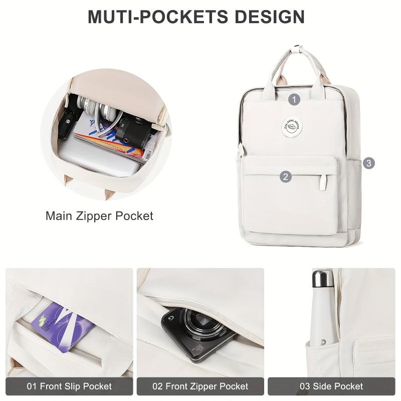 Large Capacity Preppy Backpack for Students
