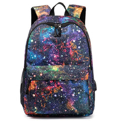 Stylish Pattern Zipper Backpack Large Capacity Rucksack