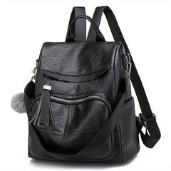 Vintage Embroidery Backpack Purse Two Way Shoulder Bag Anti Theft