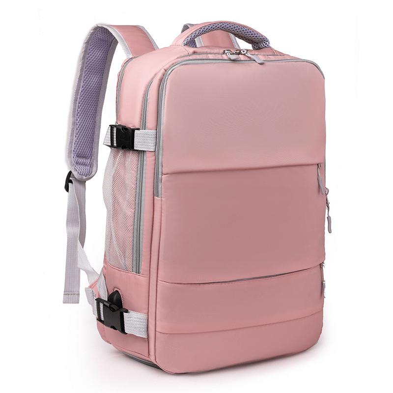 Large Capacity Carry On Backpack Nylon Durable Lightweight School Bag