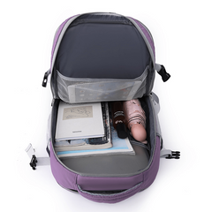 Large Capacity Carry On Backpack Nylon Durable Lightweight School Bag