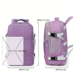 Large Capacity Carry On Backpack Nylon Durable Lightweight School Bag