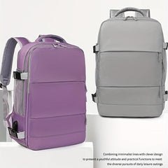 Large Capacity Carry On Backpack Nylon Durable Lightweight School Bag
