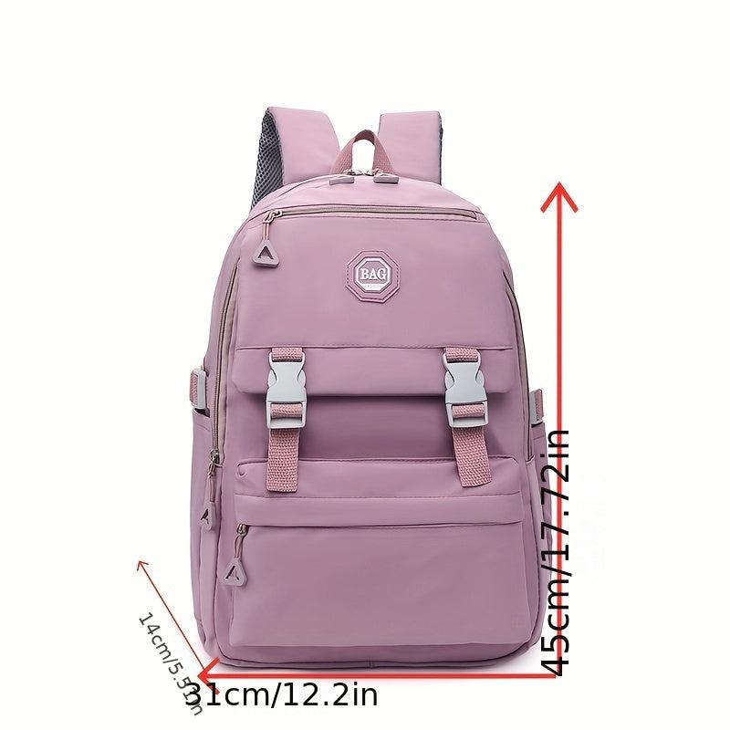 Preppy Style Laptop Backpack for Students and Travel - Large Work Rucksack
