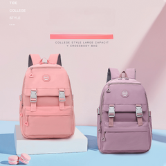 Preppy Style Laptop Backpack for Students and Travel - Large Work Rucksack