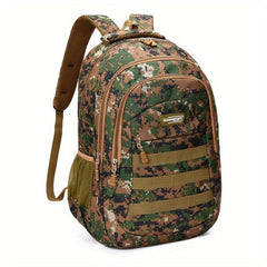 Camouflage Pattern Backpack Zipper Travel Rucksack