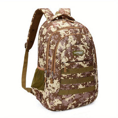 Camouflage Pattern Backpack Zipper Travel Rucksack