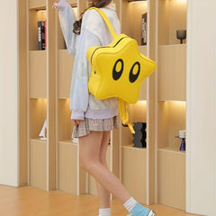 Y2K Star Shaped Backpack for Girls