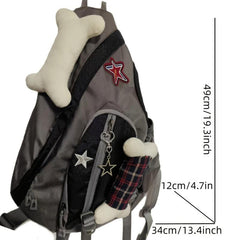 Gothic Vintage Chest Bag Skeleton Skull Shoulder Purse