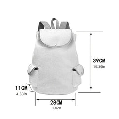 Cat Pattern Backpack Colorblock Rucksack With Side Pockets