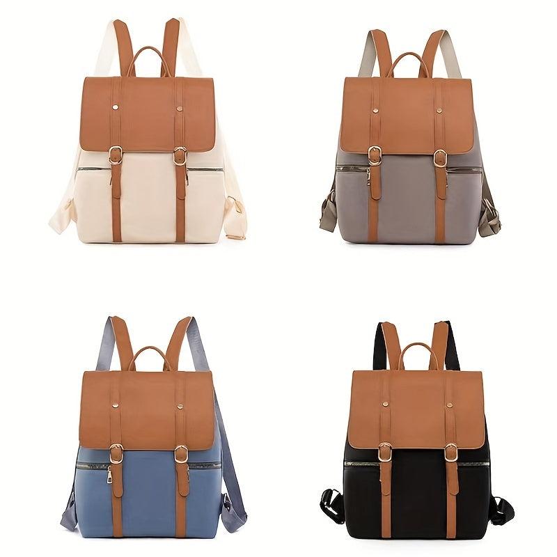 Large Capacity Nylon School Backpack Lightweight Travel Bag