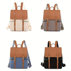 Large Capacity Nylon School Backpack Lightweight Travel Bag