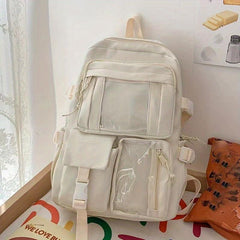 Bear Decor Cartoon Backpack Durable Lightweight School Travel Bag