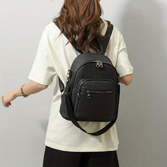 Anti Theft Mini Backpack Purse For Women Solid Backpack Ladies Shoulder Handbag