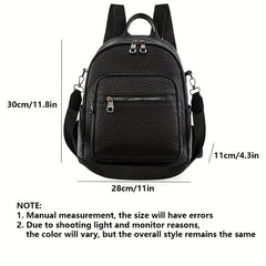 Anti Theft Mini Backpack Purse For Women Solid Backpack Ladies Shoulder Handbag