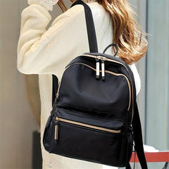 Oxford Cloth Backpack Casual Travel School Bag Women's Functional Daypack