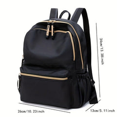 Oxford Cloth Backpack Casual Travel School Bag Women's Functional Daypack