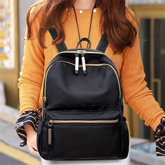 Oxford Cloth Backpack Casual Travel School Bag Women's Functional Daypack