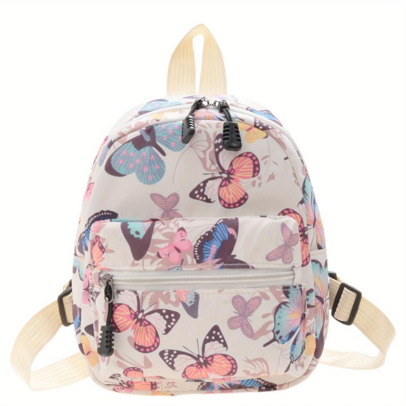 Cow Pattern Canvas Backpack Women's Daypack Convertible Strap Crossbody Bag