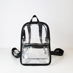 Clear PVC Backpack Waterproof School Bag Daypack Travel Concert