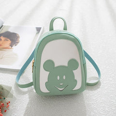 Cartoon Pattern Mini Zipper Backpack Women's Bags