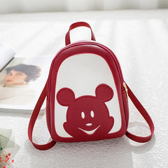 Cartoon Pattern Mini Zipper Backpack Women's Bags