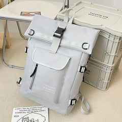 Preppy Nylon Laptop School Bag Casual Travel Rucksack