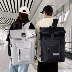 Preppy Nylon Laptop School Bag Casual Travel Rucksack