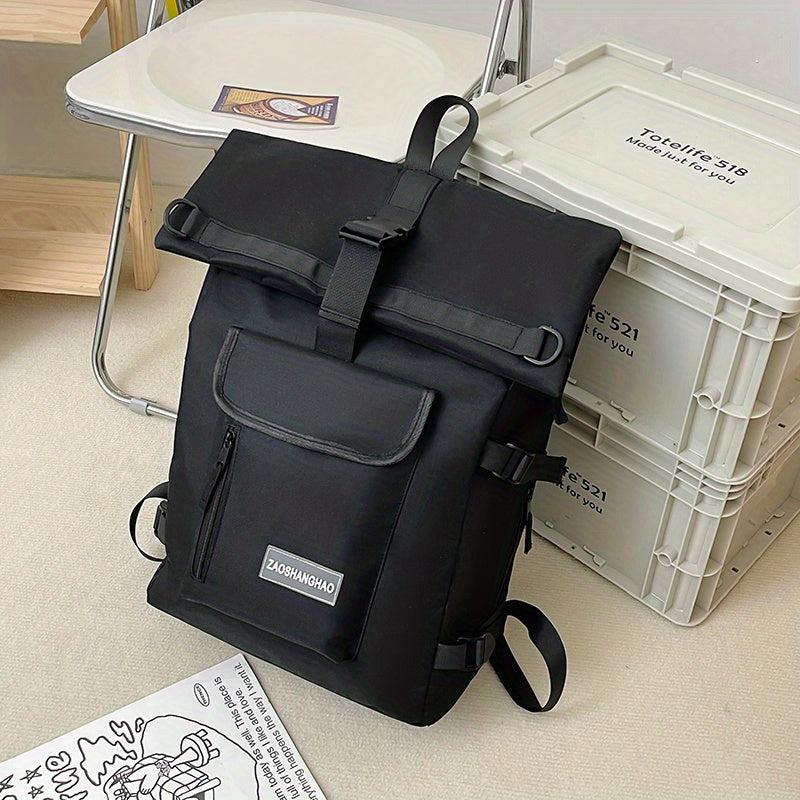 Preppy Nylon Laptop School Bag Casual Travel Rucksack