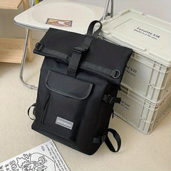 Preppy Nylon Laptop School Bag Casual Travel Rucksack