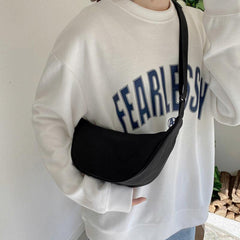 Crescent Moon Crossbody Bag Solid Diagonal Single Shoulder Bag