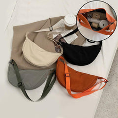 Crescent Moon Crossbody Bag Solid Diagonal Single Shoulder Bag