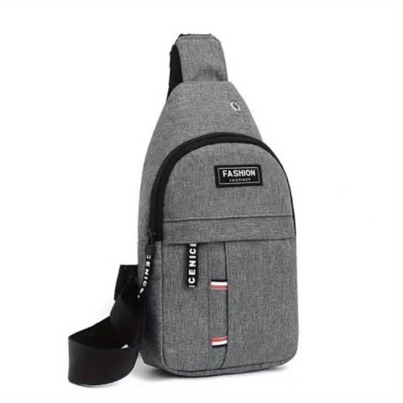 Men's Canvas Chest Bag With Eyelets