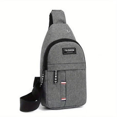 Men's Canvas Chest Bag With Eyelets