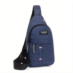 Men's Canvas Chest Bag With Eyelets