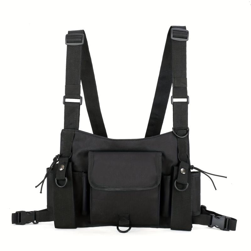 Nylon Vest Outdoor Shoulder Bag Chest Rig Bag Functional Waist Pack