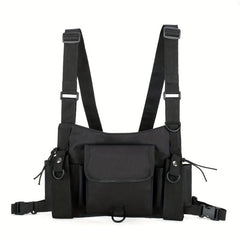 Nylon Vest Outdoor Shoulder Bag Chest Rig Bag Functional Waist Pack