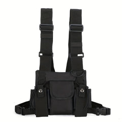 Nylon Vest Outdoor Shoulder Bag Chest Rig Bag Functional Waist Pack