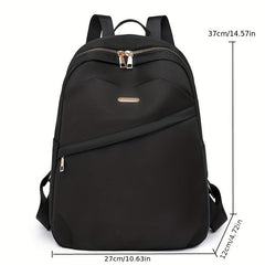 Large Capacity Backpack Nylon Durable Lightweight School Travel Commuter Bag