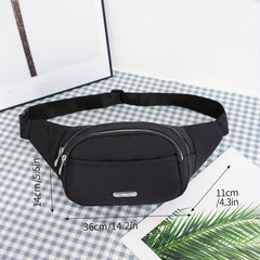 Men's Waist Bag Chest Bag Outdoor Sports Hiking Running Cycling