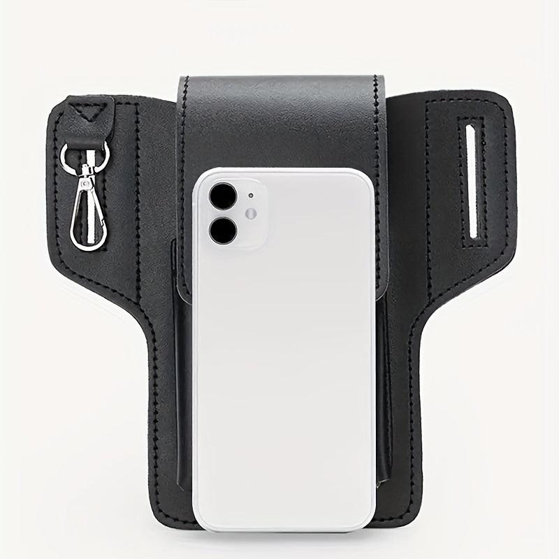 Men's PU Leather Phone Bag Waist Bag Key Bag