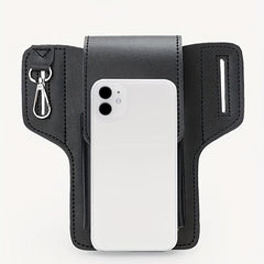 Men's PU Leather Phone Bag Waist Bag Key Bag