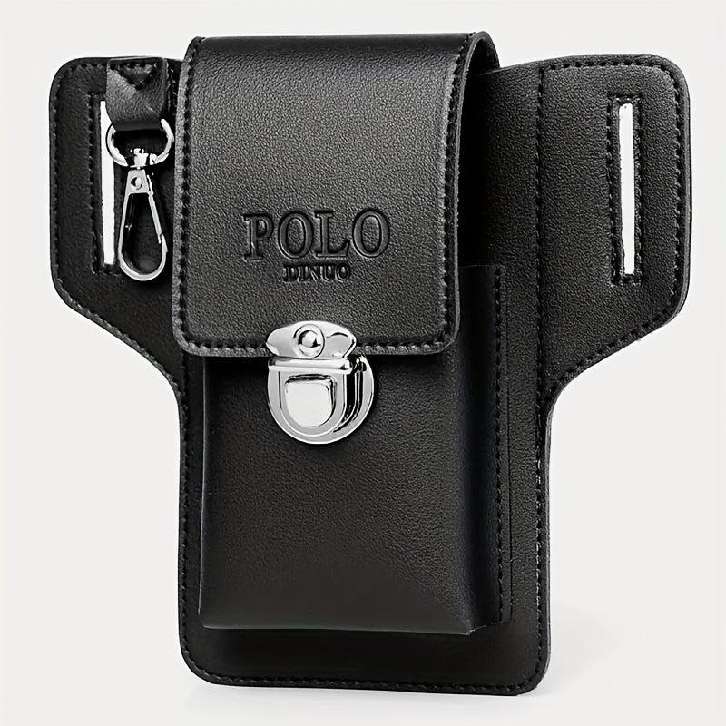 Men's PU Leather Phone Bag Waist Bag Key Bag