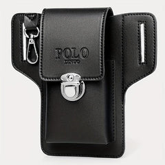 Men's PU Leather Phone Bag Waist Bag Key Bag
