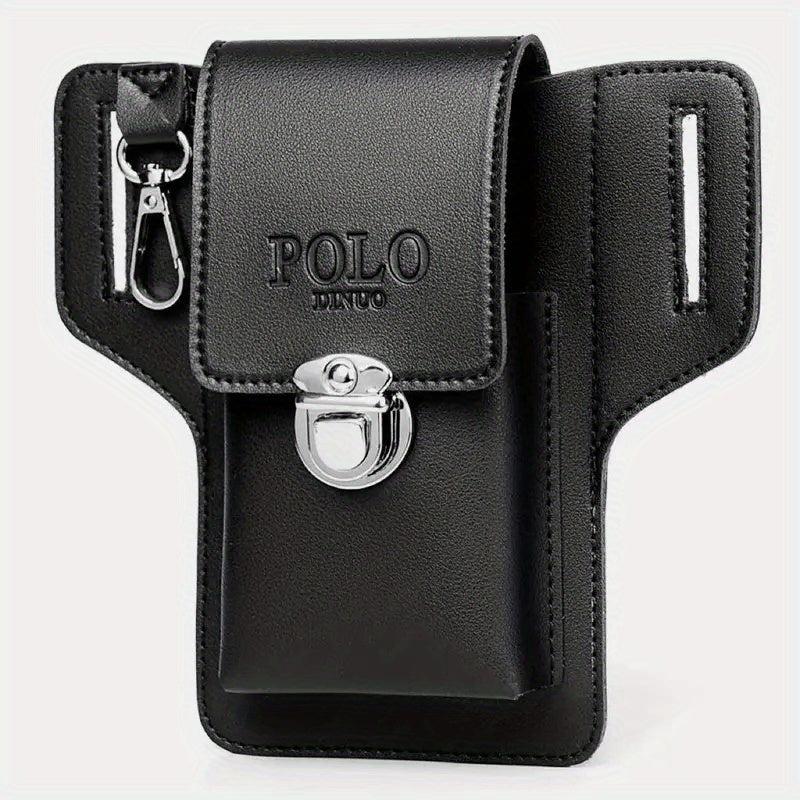 Men's PU Leather Phone Bag Waist Bag Key Bag