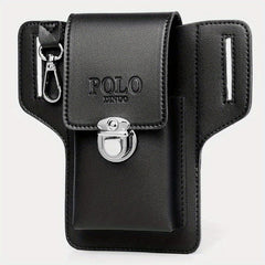 Men's PU Leather Phone Bag Waist Bag Key Bag