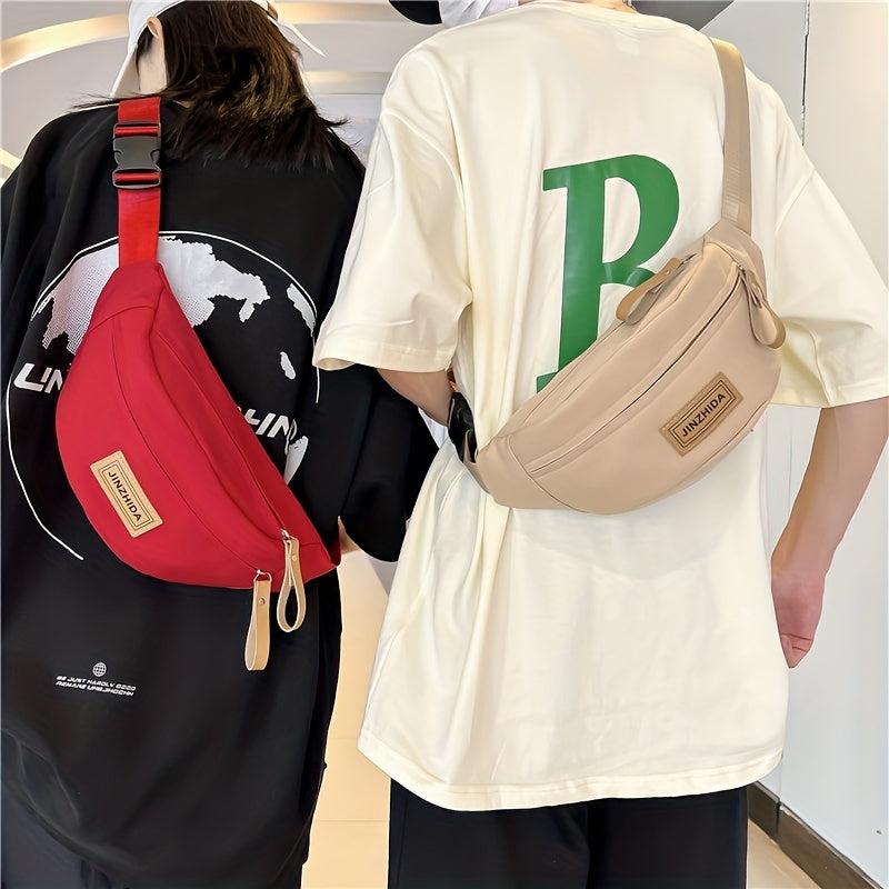 Casual Chest Bag Travel Lightweight Waist Bag Waterproof Nylon Shoulder Bag